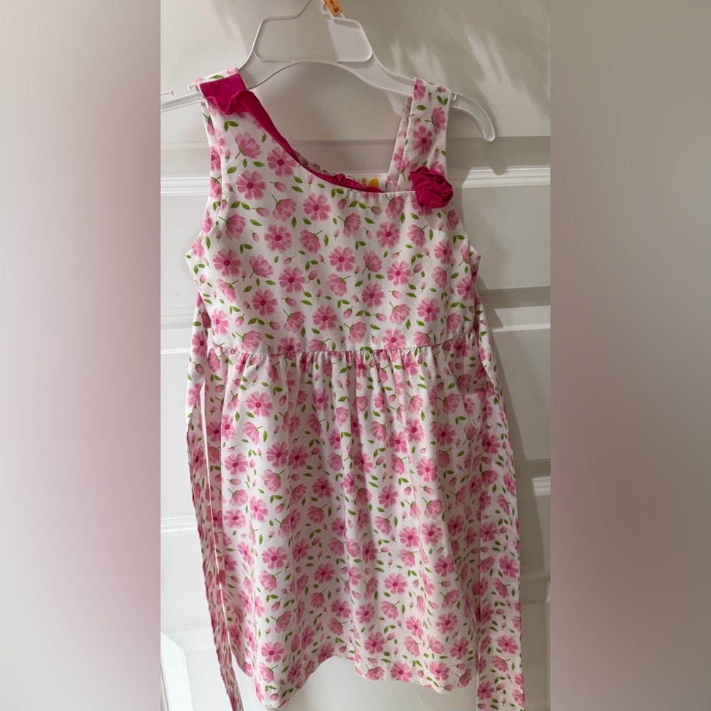 Kids Floral Pink Dress